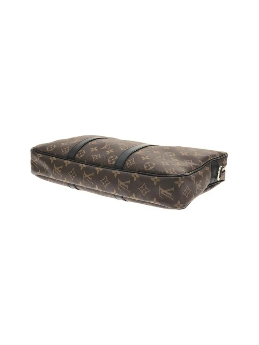 Louis Vuitton Monogram Macassar Porte Document Voyage PM Bag